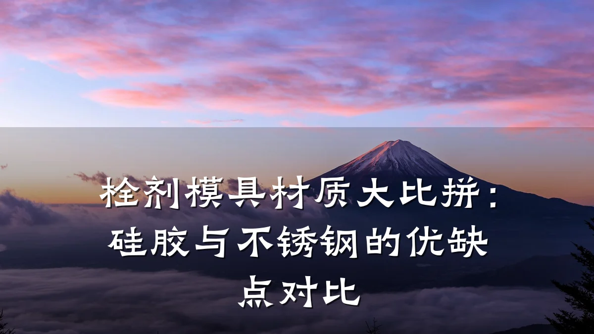 栓剂模具材质大比拼:硅胶与不锈钢的优缺点对比
