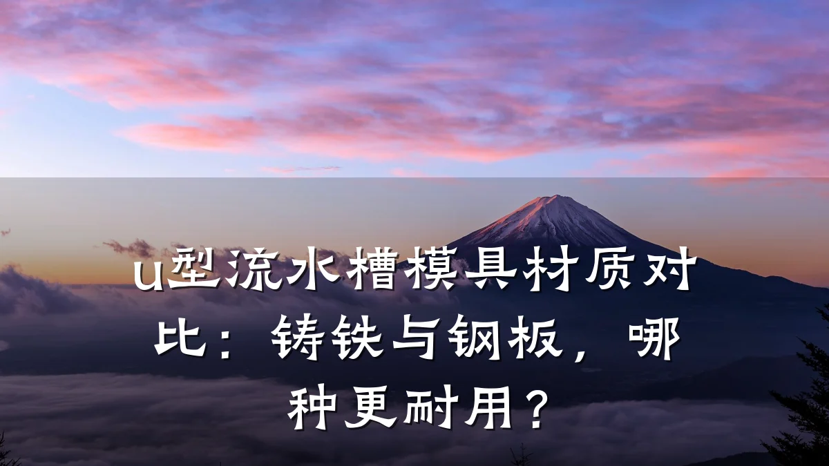 u型流水槽模具材质对比:铸铁与钢板,哪种更耐用?
