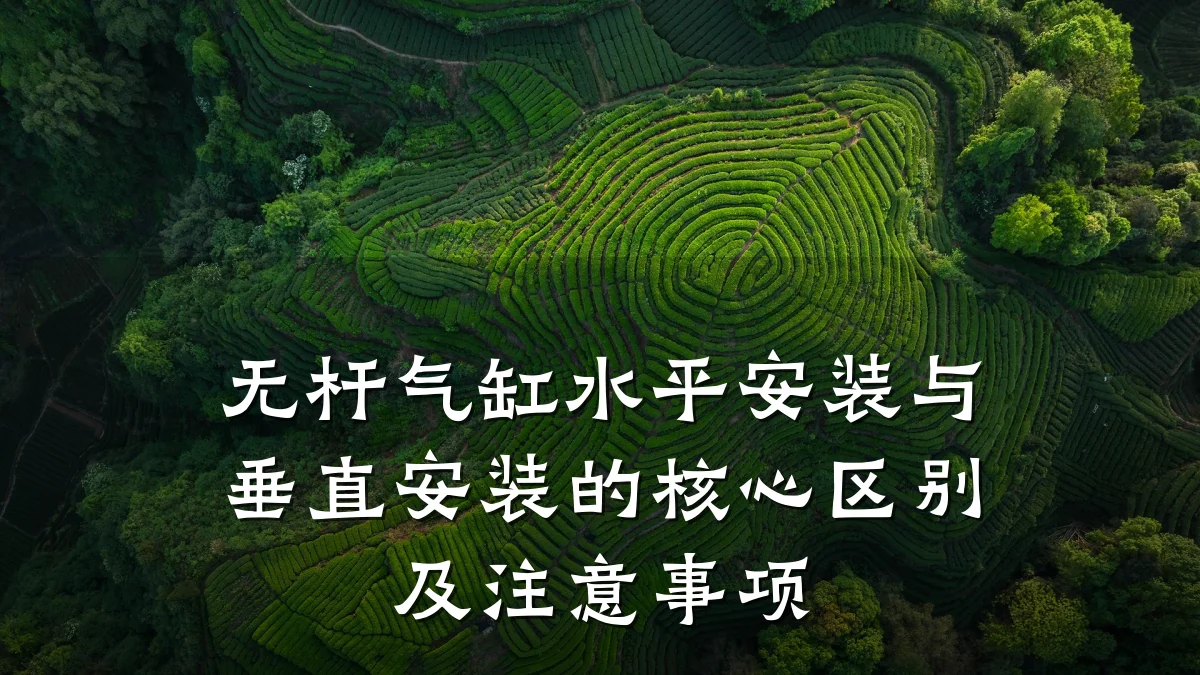 无杆气缸水平安装与垂直安装的核心区别及注意事项