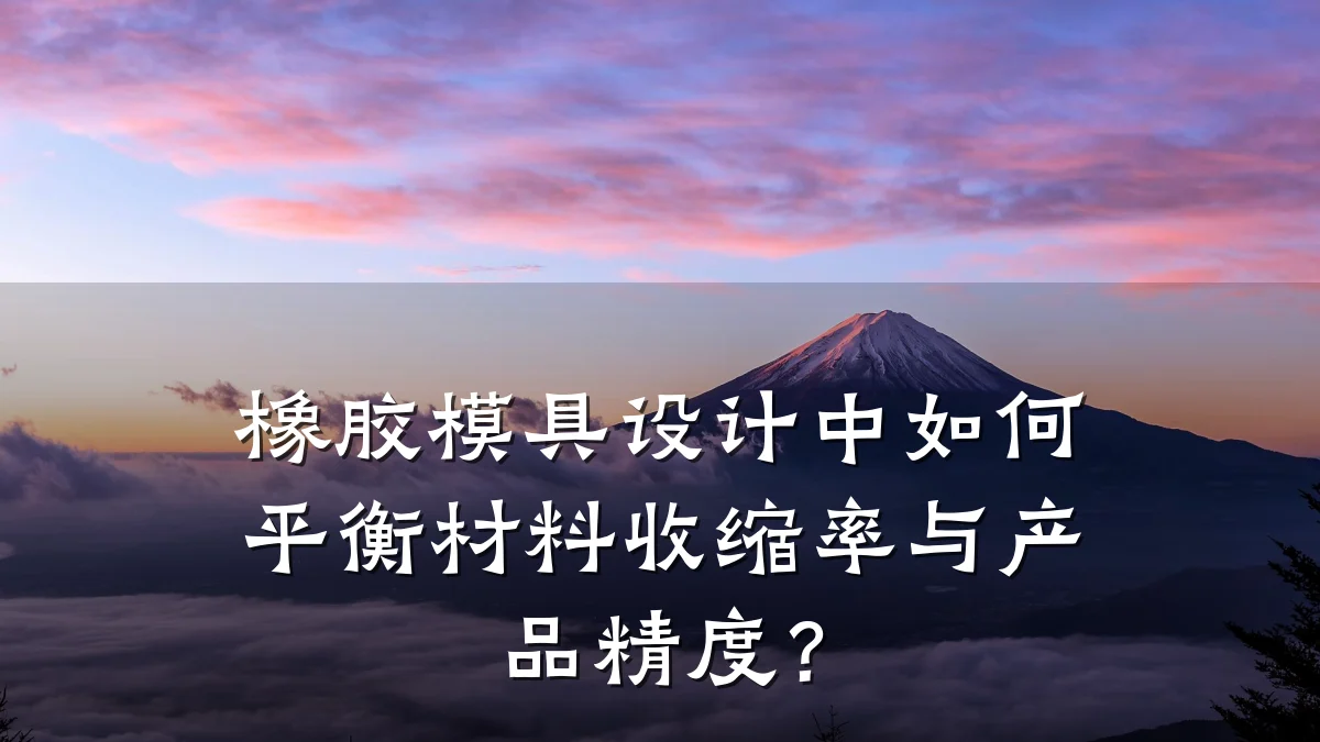 橡胶模具设计中如何平衡材料收缩率与产品精度?