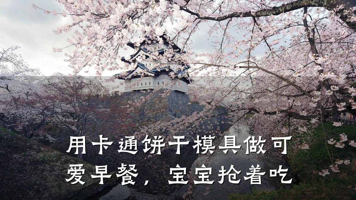 用卡通饼干模具做可爱早餐,宝宝抢着吃