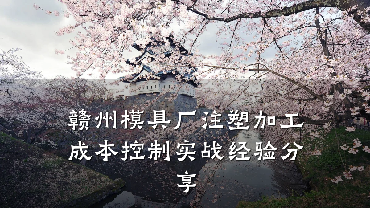 赣州模具厂注塑加工成本控制实战经验分享