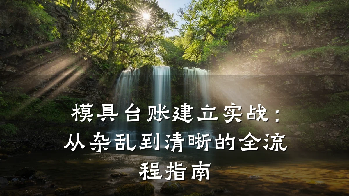 模具台账建立实战:从杂乱到清晰的全流程指南
