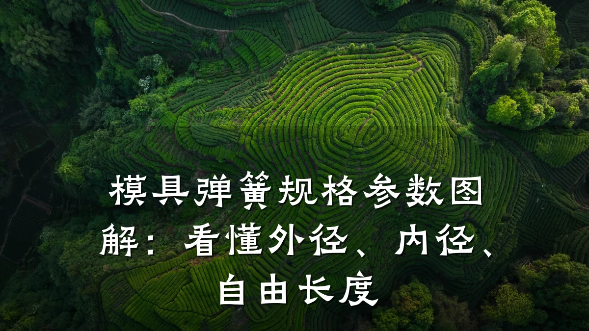 模具弹簧规格参数图解：看懂外径、内径、自由长度