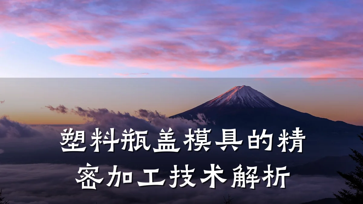 塑料瓶盖模具的精密加工技术解析