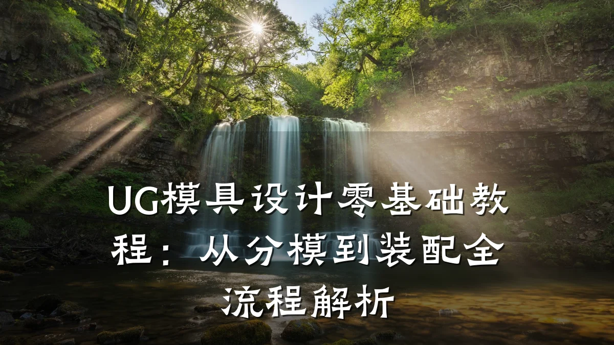 UG模具设计零基础教程:从分模到装配全流程解析