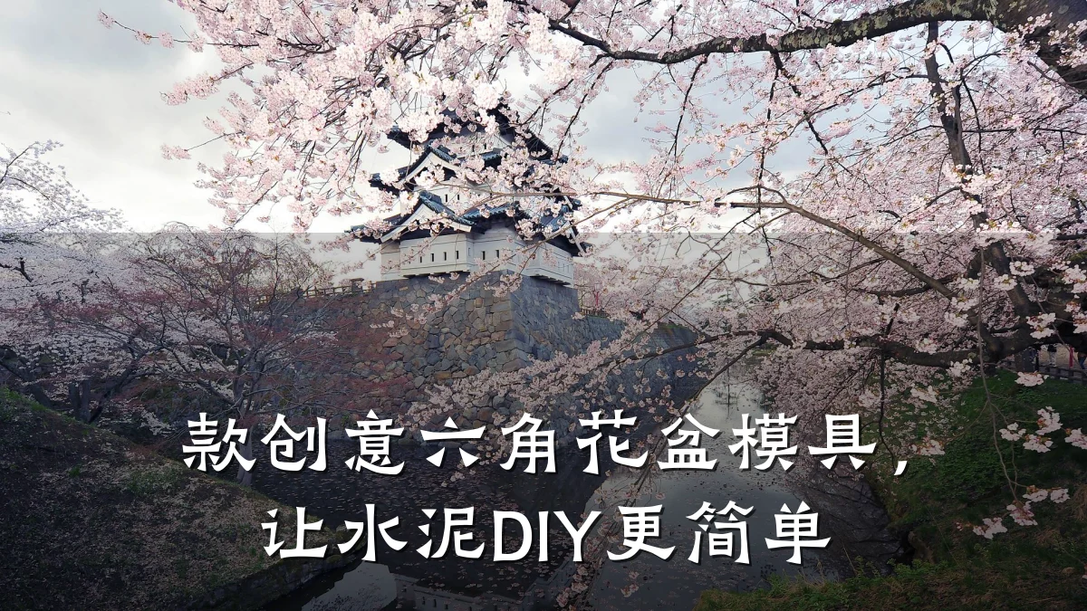 款创意六角花盆模具,让水泥DIY更简单