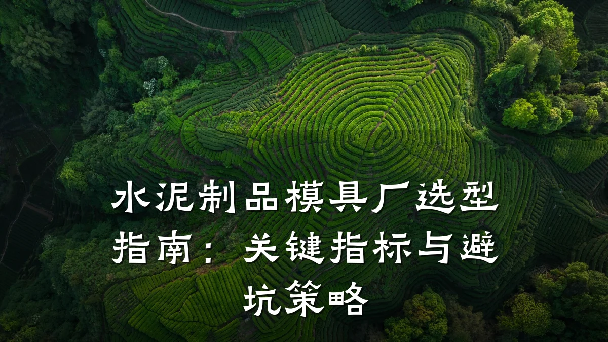 水泥制品模具厂选型指南：关键指标与避坑策略