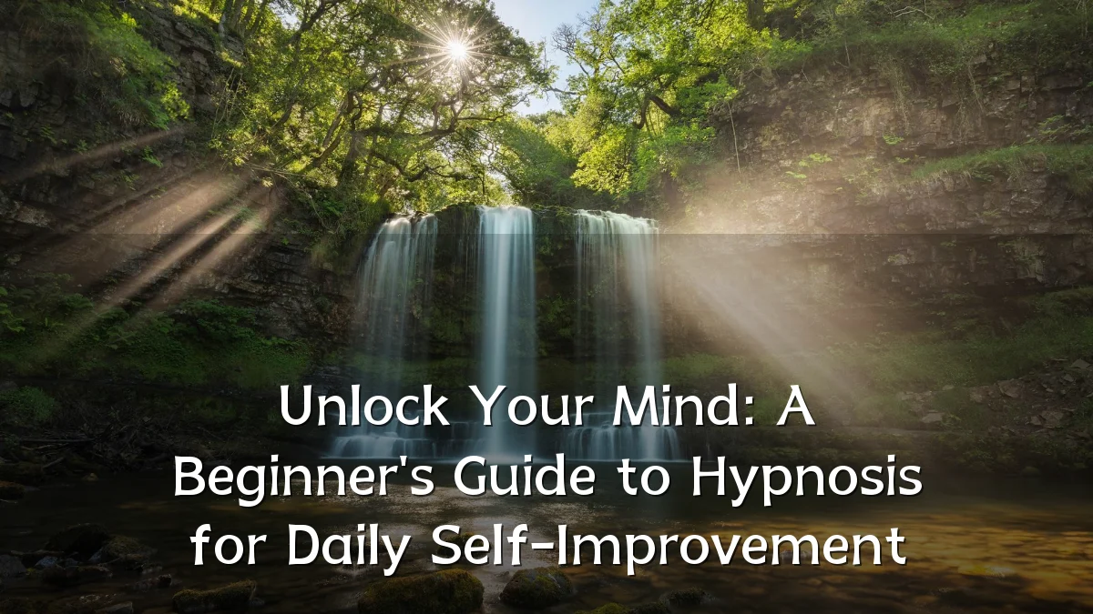 Unlock Your Mind: A Beginner's Guide to Hypnosis for Daily Self-Improvement