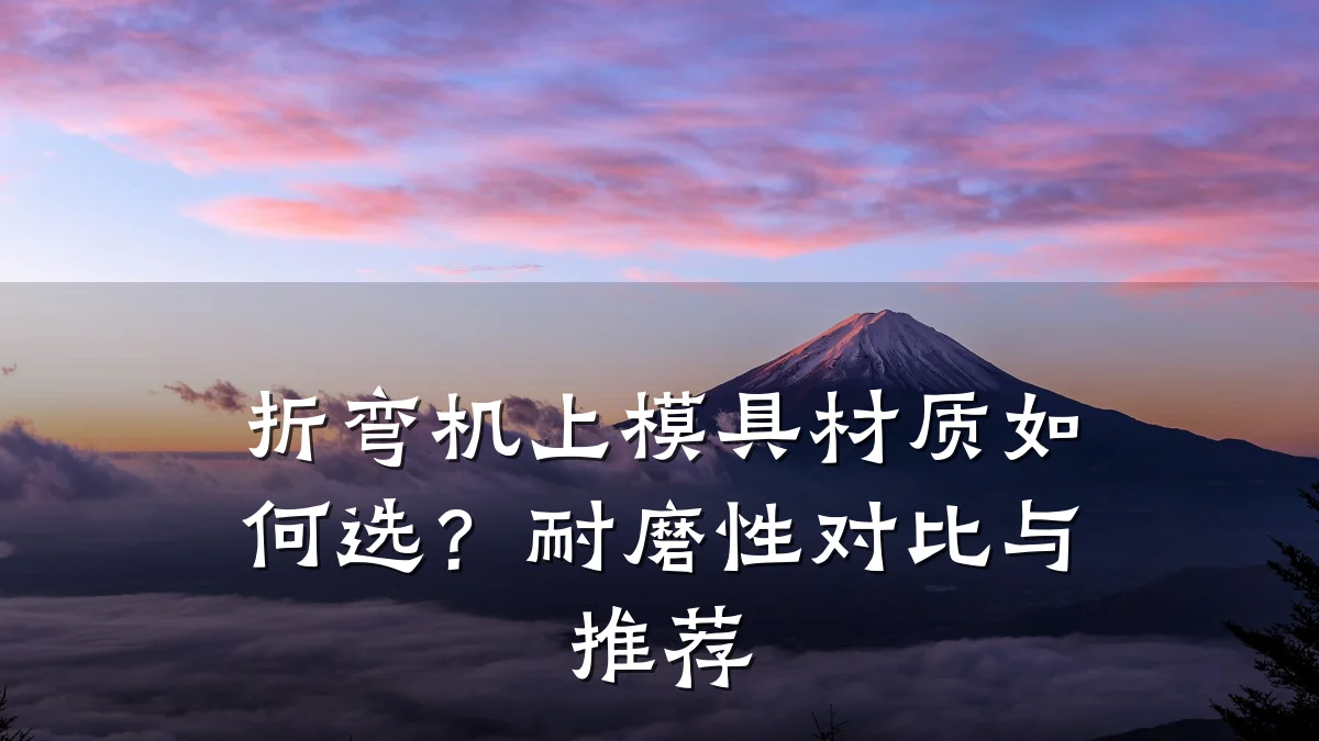 折弯机上模具材质如何选?耐磨性对比与推荐