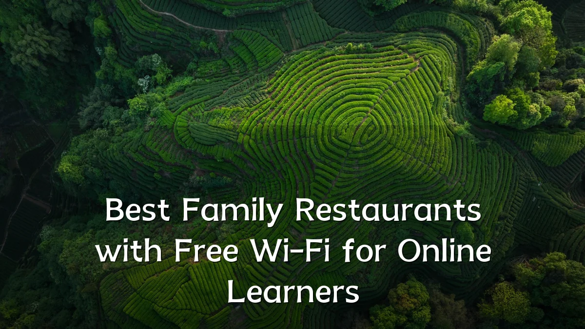 Best Family Restaurants with Free Wi-Fi for Online Learners