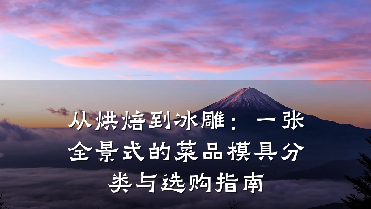 从烘焙到冰雕:一张全景式的菜品模具分类与选购指南