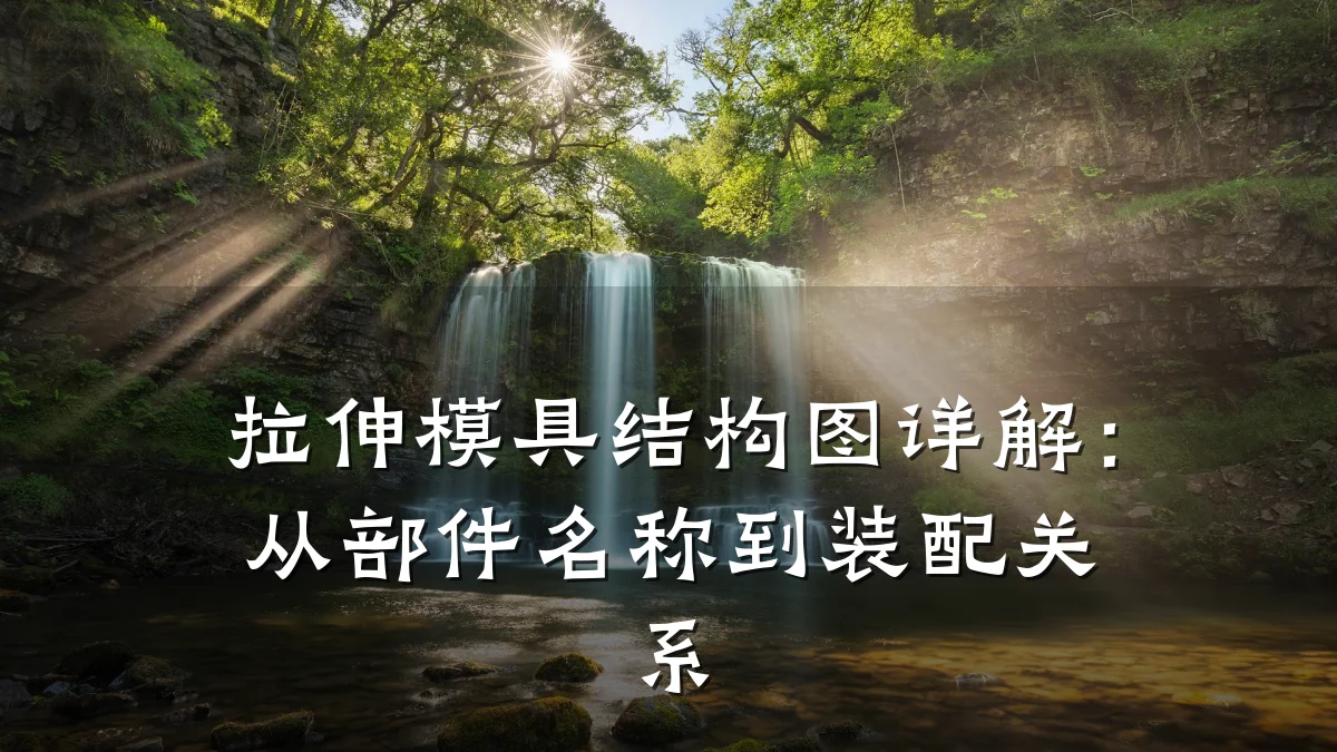 拉伸模具结构图详解:从部件名称到装配关系