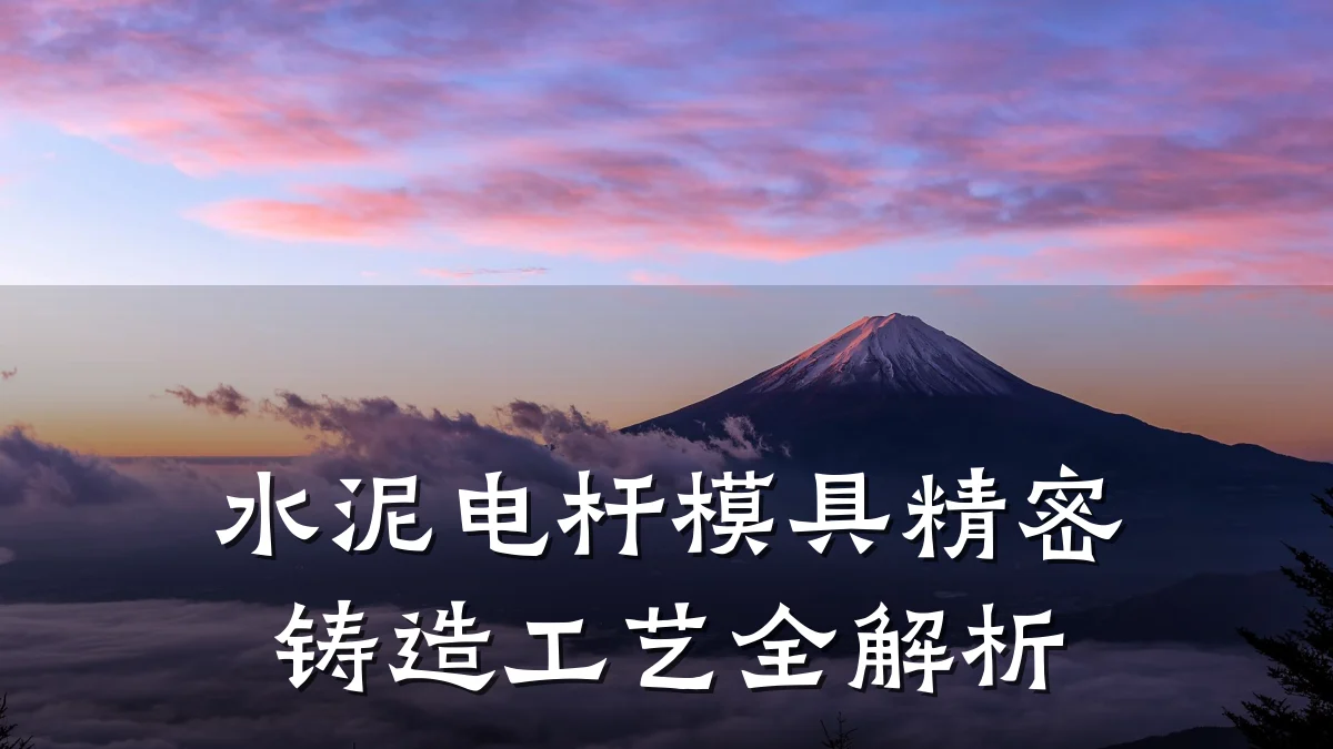水泥电杆模具精密铸造工艺全解析
