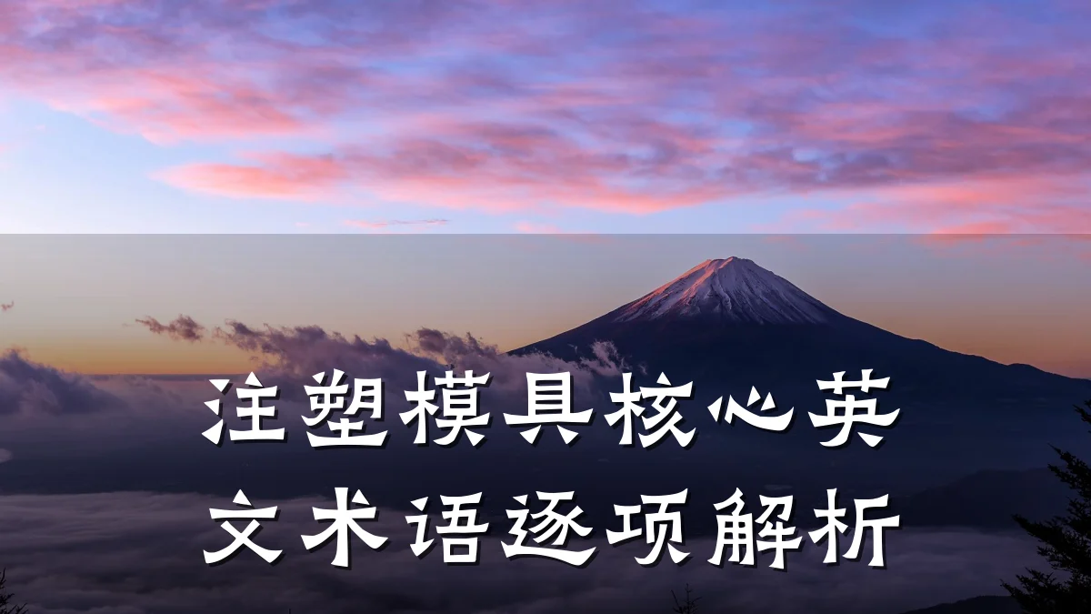 注塑模具核心英文术语逐项解析