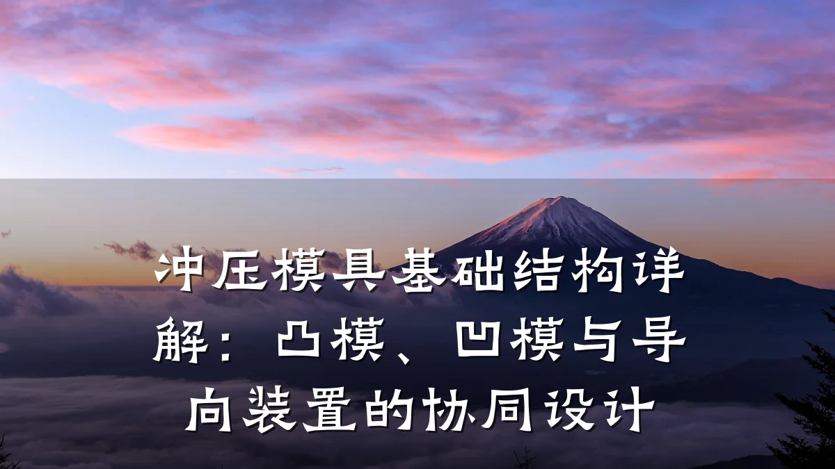 冲压模具基础结构详解:凸模、凹模与导向装置的协同设计