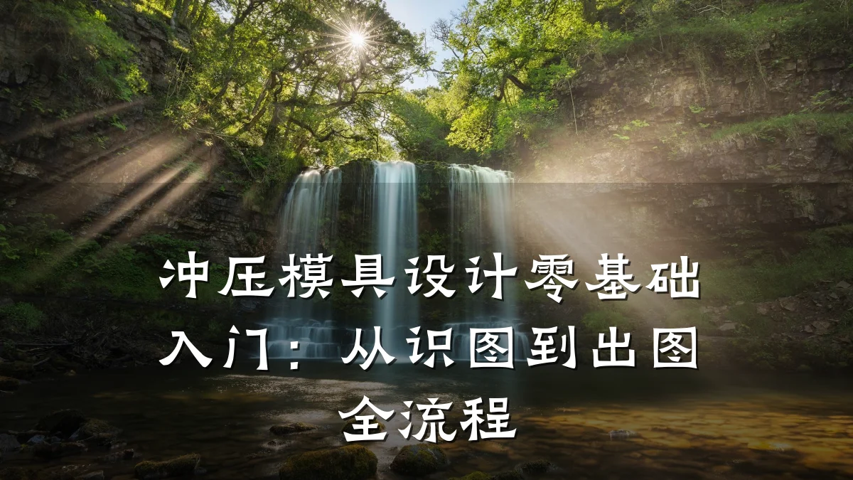 冲压模具设计零基础入门:从识图到出图全流程