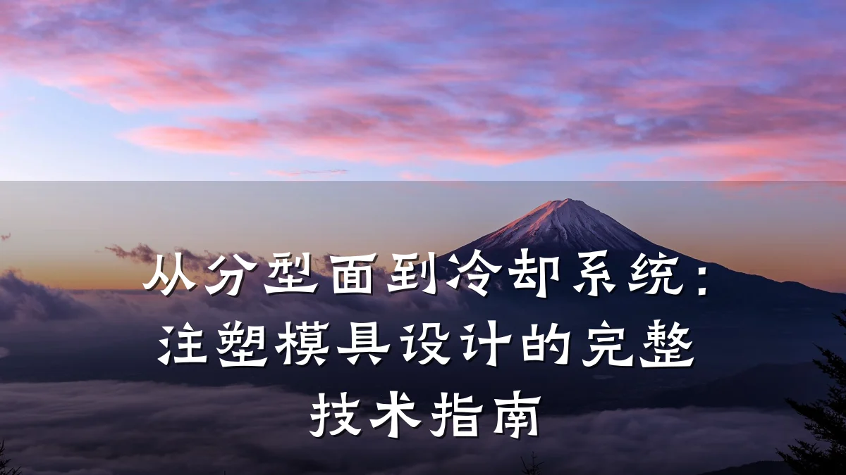 从分型面到冷却系统:注塑模具设计的完整技术指南
