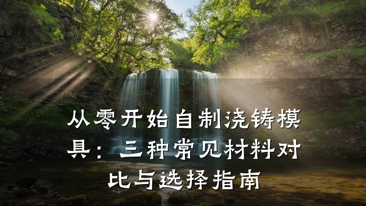 从零开始自制浇铸模具:三种常见材料对比与选择指南