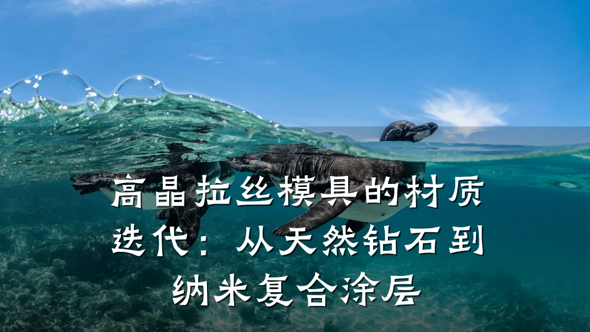 高晶拉丝模具的材质迭代:从天然钻石到纳米复合涂层