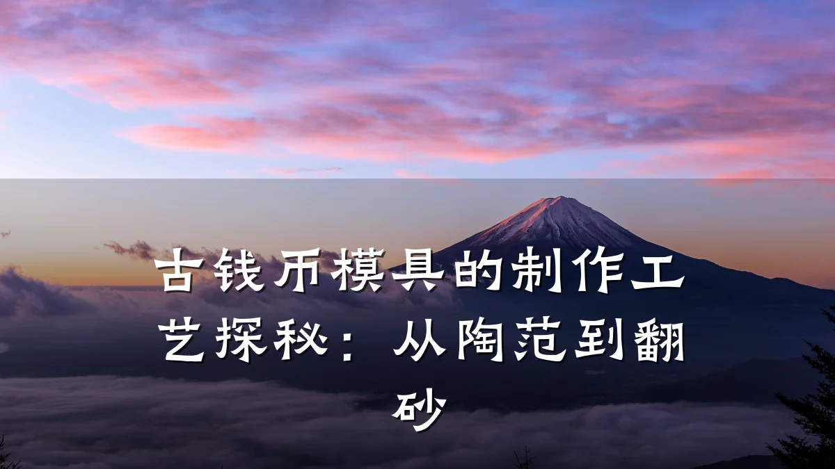 古钱币模具的制作工艺探秘:从陶范到翻砂