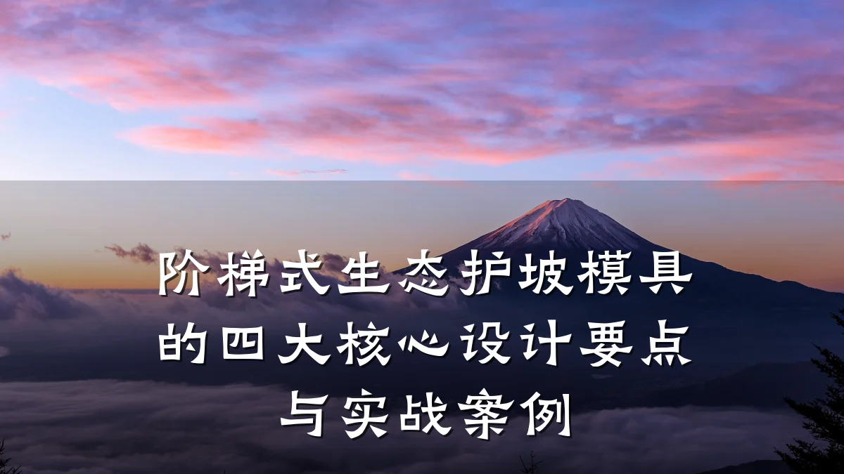 阶梯式生态护坡模具的四大核心设计要点与实战案例