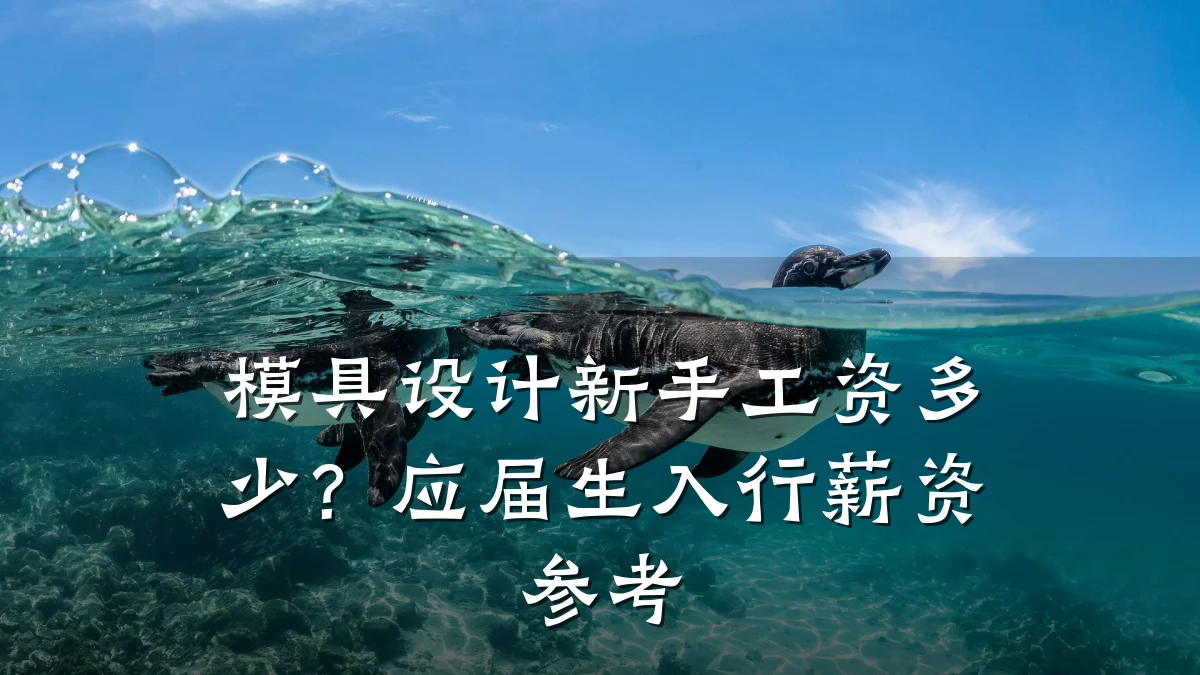 模具设计新手工资多少?应届生入行薪资参考