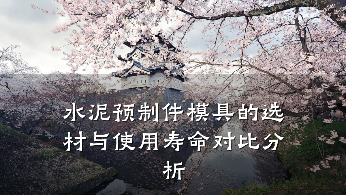 水泥预制件模具的选材与使用寿命对比分析