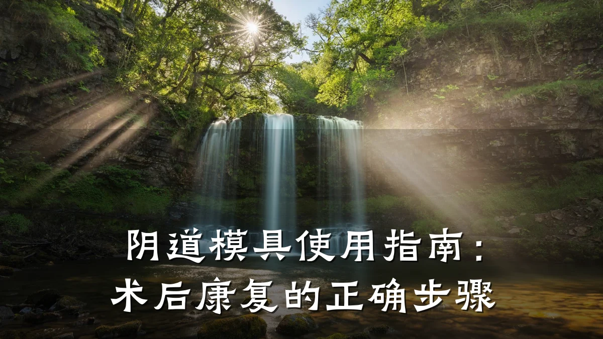 阴道模具使用指南:术后康复的正确步骤