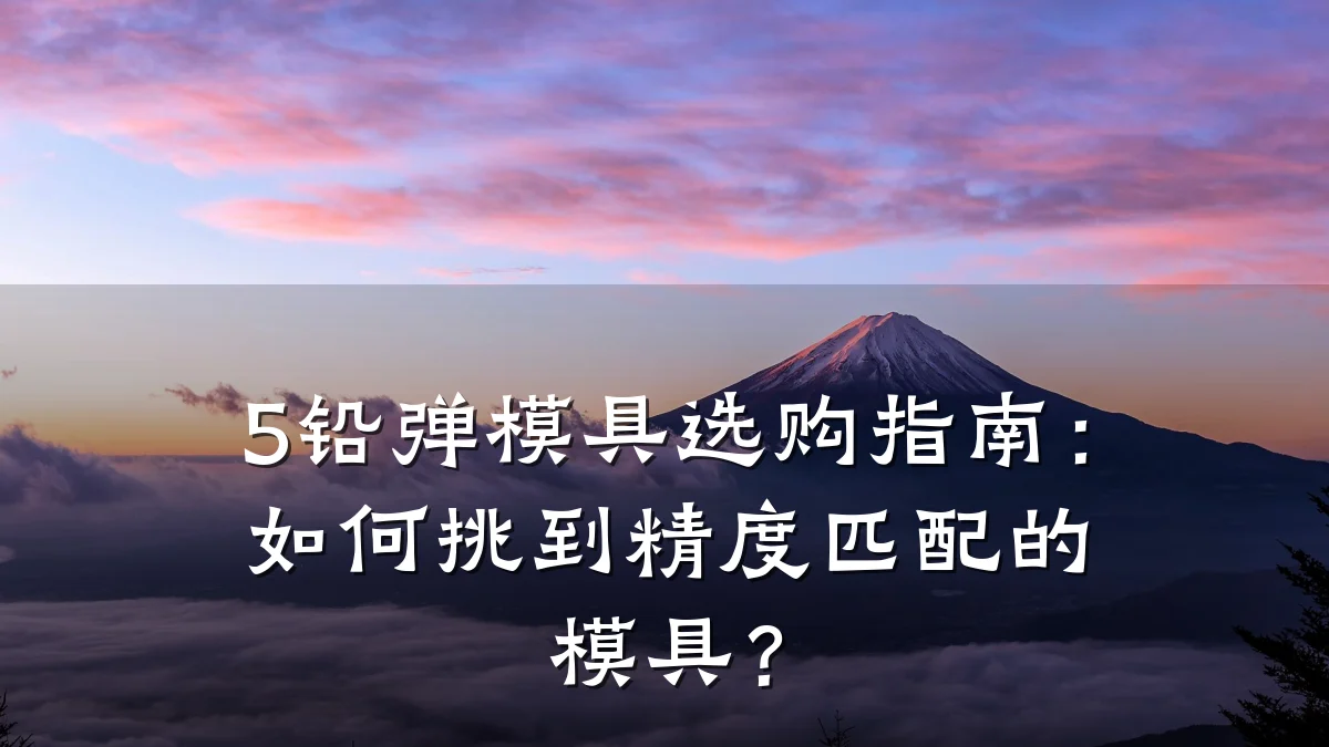 5铅弹模具选购指南：如何挑到精度匹配的模具？