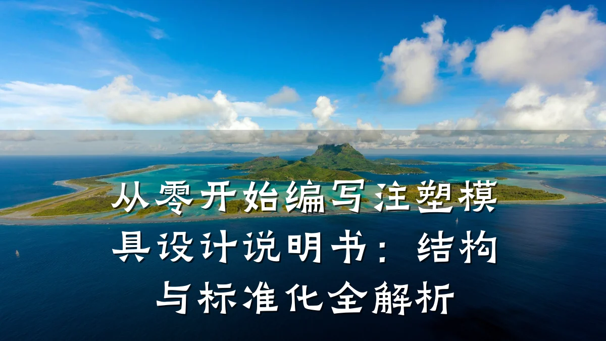从零开始编写注塑模具设计说明书：结构与标准化全解析