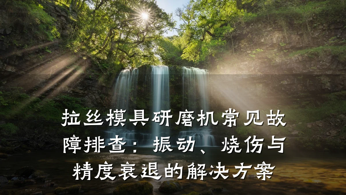 拉丝模具研磨机常见故障排查：振动、烧伤与精度衰退的解决方案