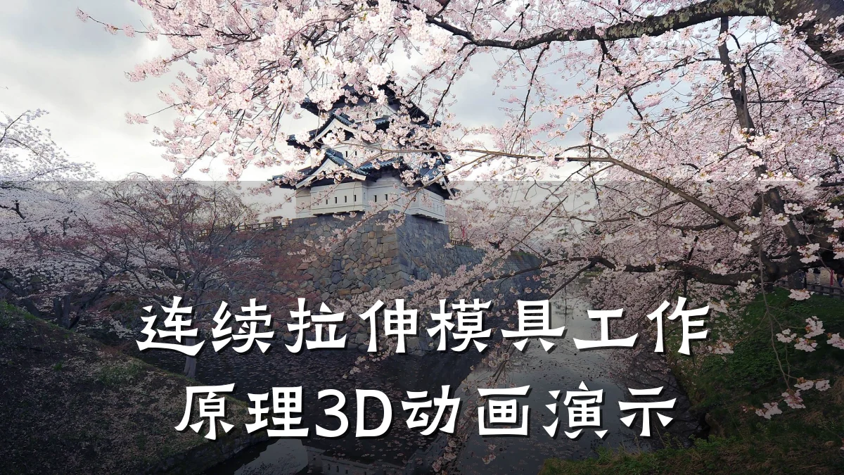 连续拉伸模具工作原理3D动画演示