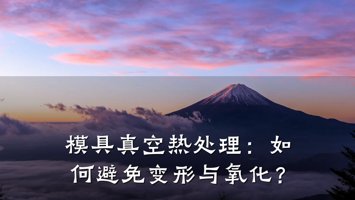 模具真空热处理:如何避免变形与氧化?