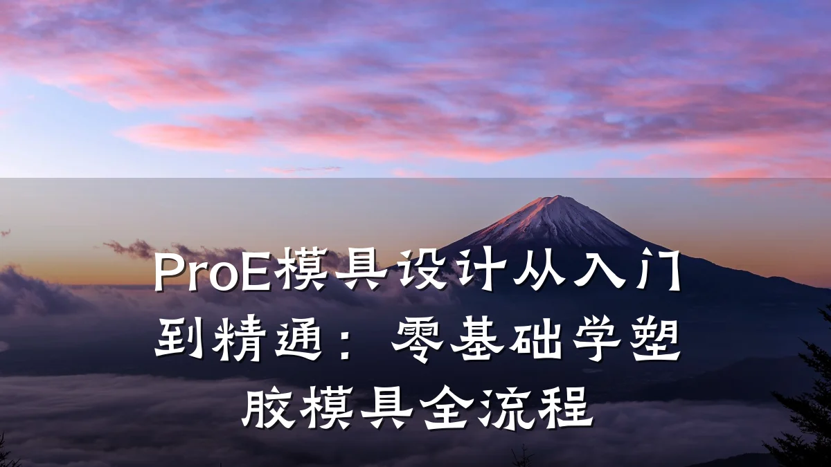 ProE模具设计从入门到精通：零基础学塑胶模具全流程