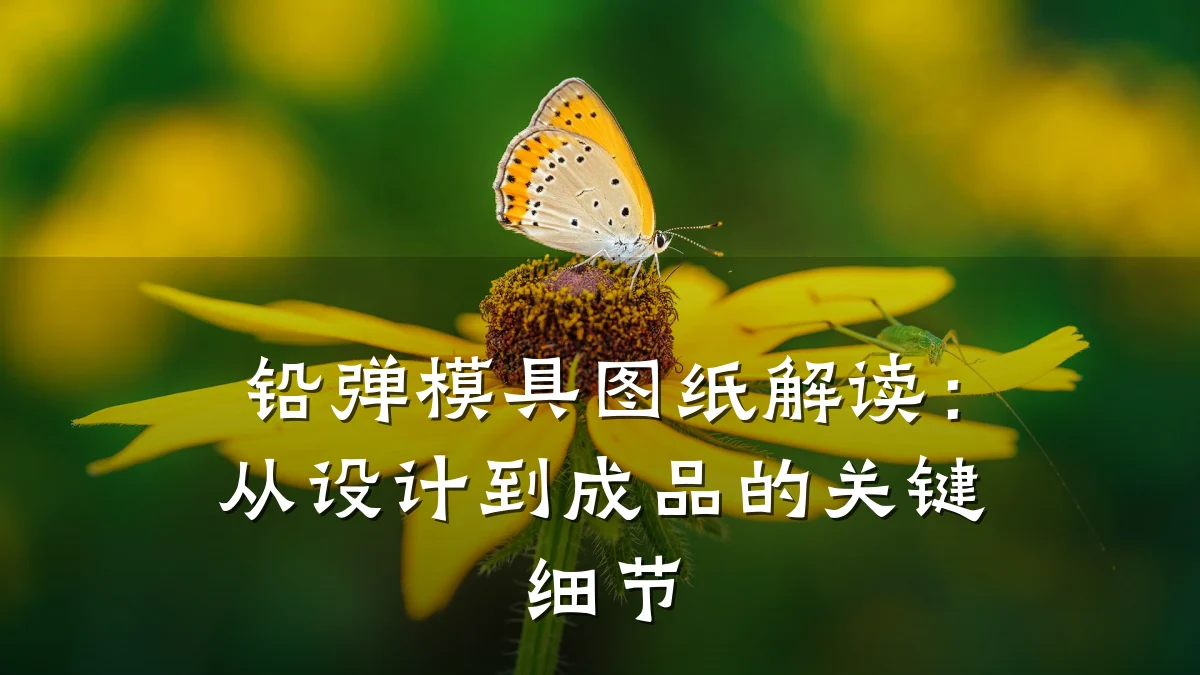 铅弹模具图纸解读：从设计到成品的关键细节
